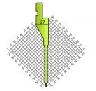 Stempel 30° R:0.6 H: 140mm Länge: 835mm