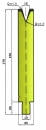 Matrize 30° V12 H: 150mm Länge: 550mm sektioniert / geteilt